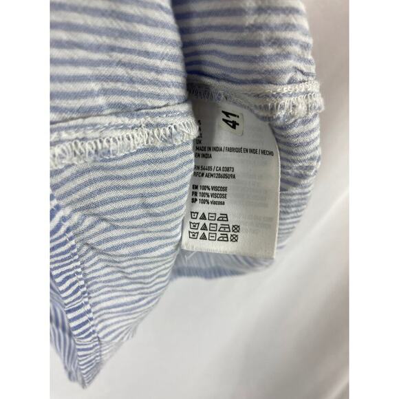 American Eagle Ruffle V Neck stripe tank size XS - Picture 3 of 4